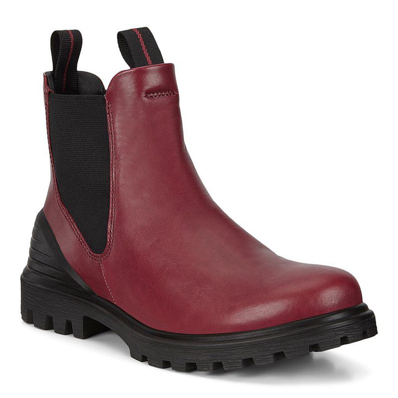 Women Boots Ecco Tredtray W - Chelsea Boots Red - India BNRVIK098